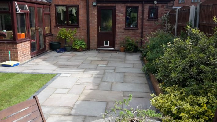 Natural Sandstone Paving - Autumn Brown