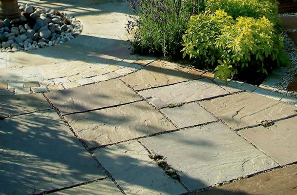 Natural Sandstone Paving - Raj Green