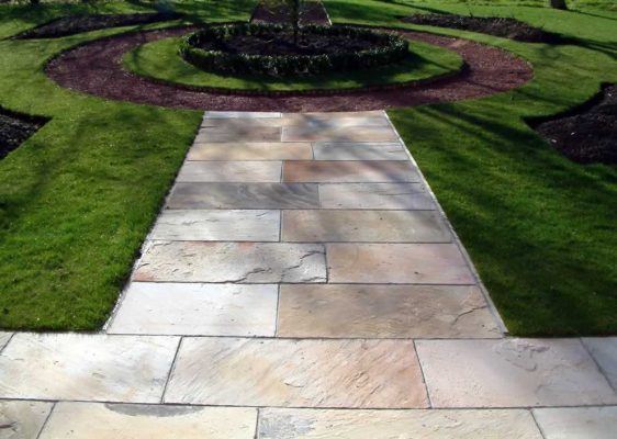 Natural Sandstone Paving - Mint Fossil