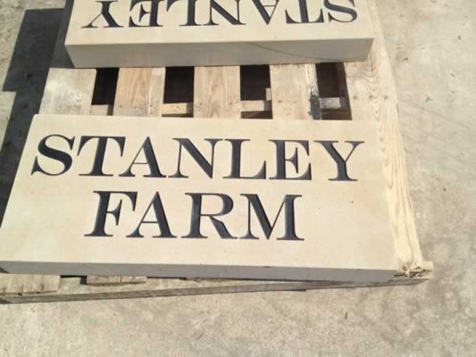 Stone House Name Plate - Stanley Farm