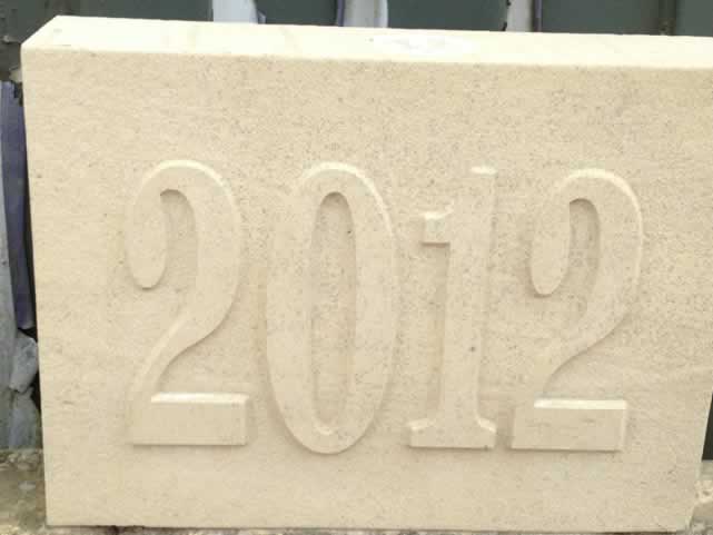 Stone Date Plaque - 2012