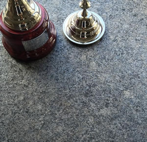Dark Flamed Granite Paving