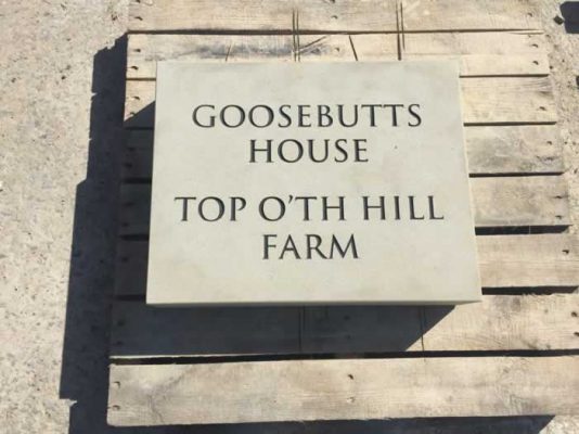 Stone Name Plaque - Goosebutts House