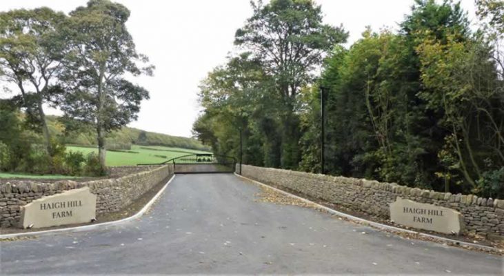 Haigh Hill Farm Stone Sign