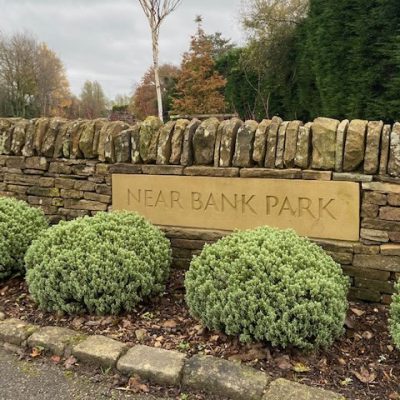 House Name Sign Set in Wall