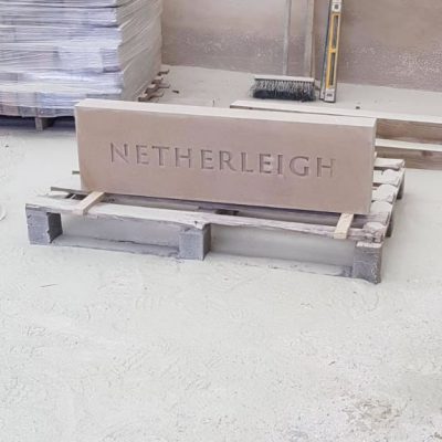 Stone House name sign - Netherleigh